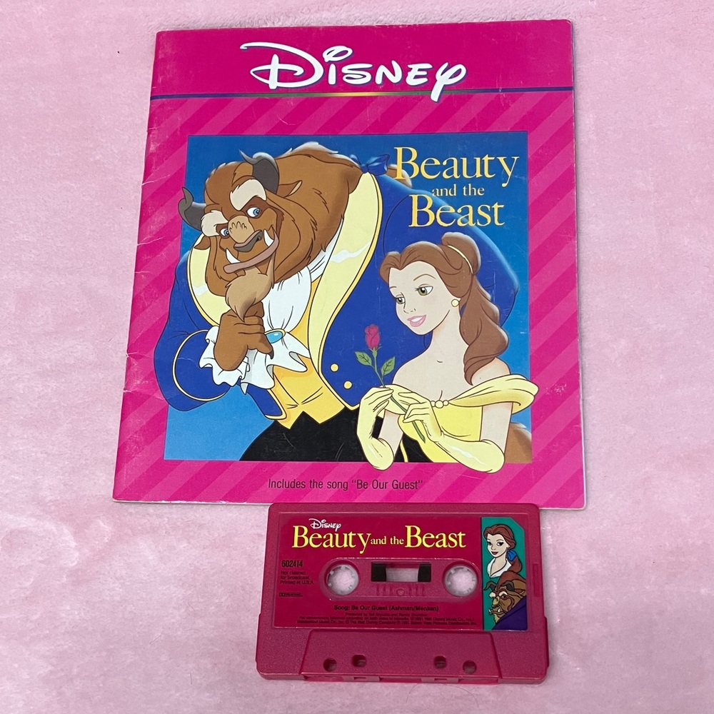 Disney Princess Beauty & The Beast Book Cassette Tape Classic Tale Vintage 1991
